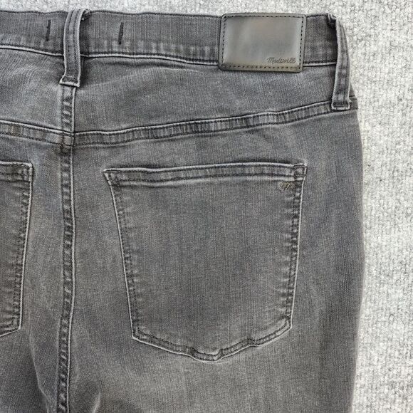 Madewell Jeans Womens 32 Black Sea 9" Mid-Rise Skinny Distressed Casual Stretch - Picture 13 of 16